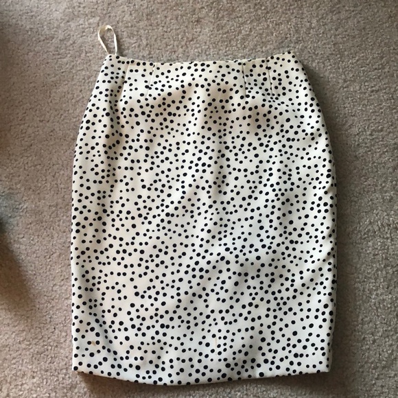 Kasper black/white polka dot pencil skirt - Picture 1 of 4